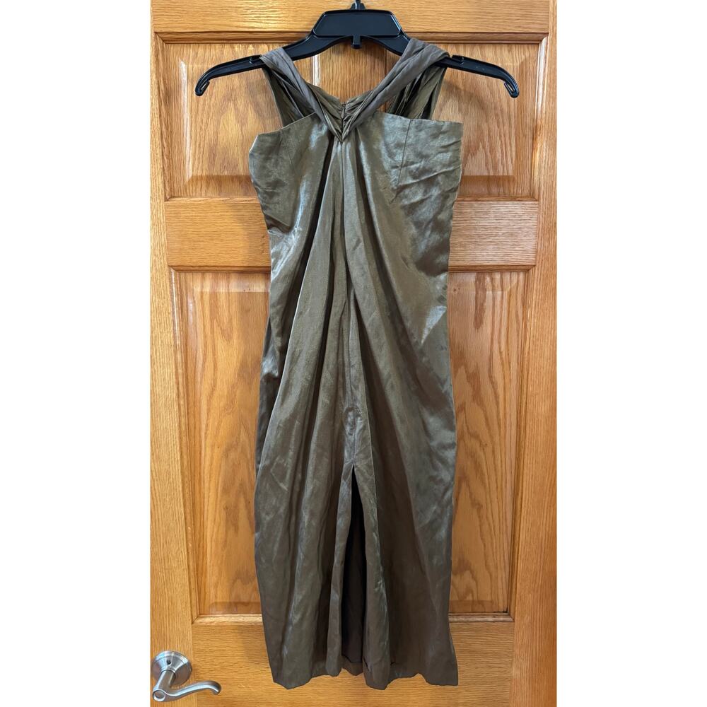 Stunning VINCE Cottonwood Metallic Twist Front Skirt Size 2 - Picture 3 of 6